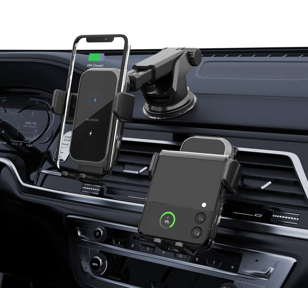 SNAPDRIVE Armstrong Flip 20W Dual-Coil Wireless Car Charger